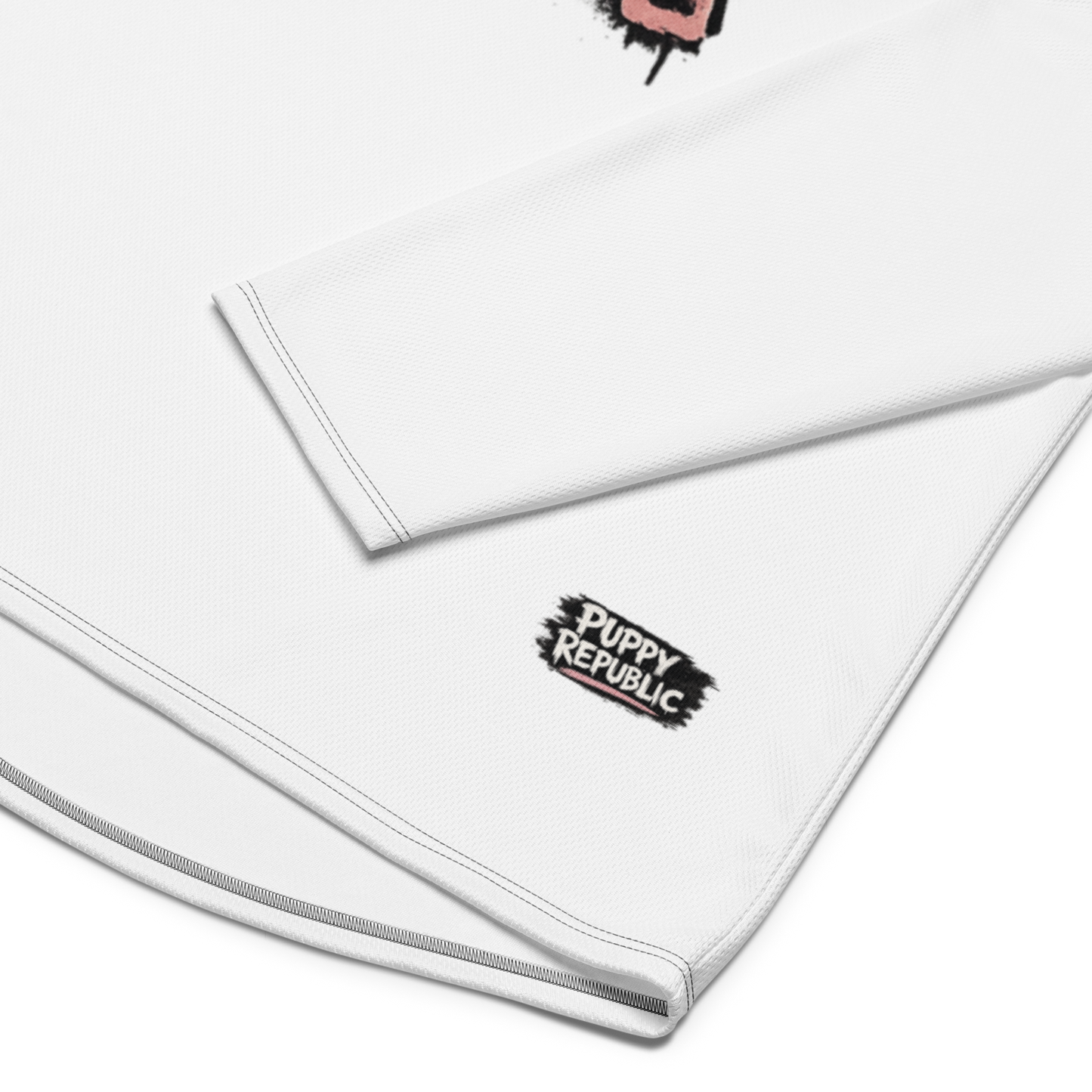 The Puppy Republic Hockey Jersey - White w/ Black Accents